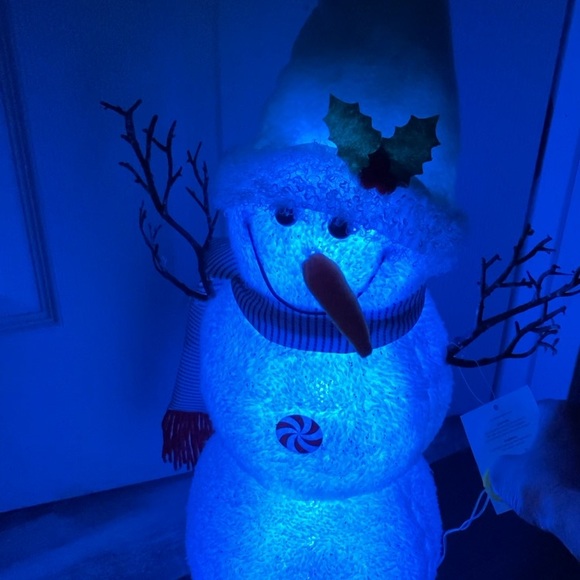 NWT 24" LED Light Changing Snowman Standing Figure - Picture 7 of 9